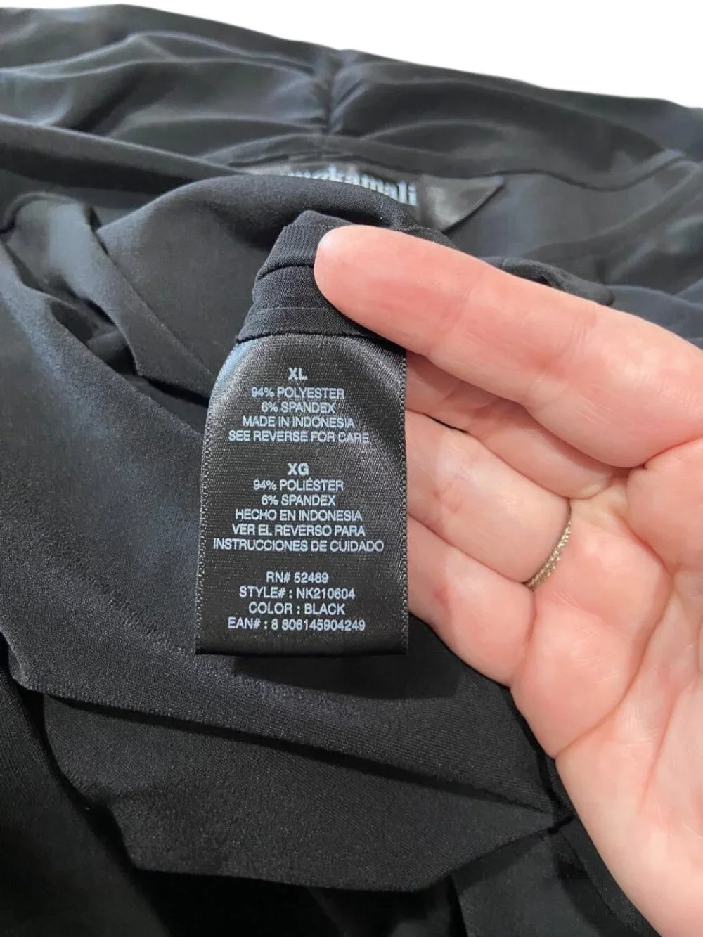 Norma Kamali Dress Black Size XL NWT Minimalist Capsule Career Wedding Party